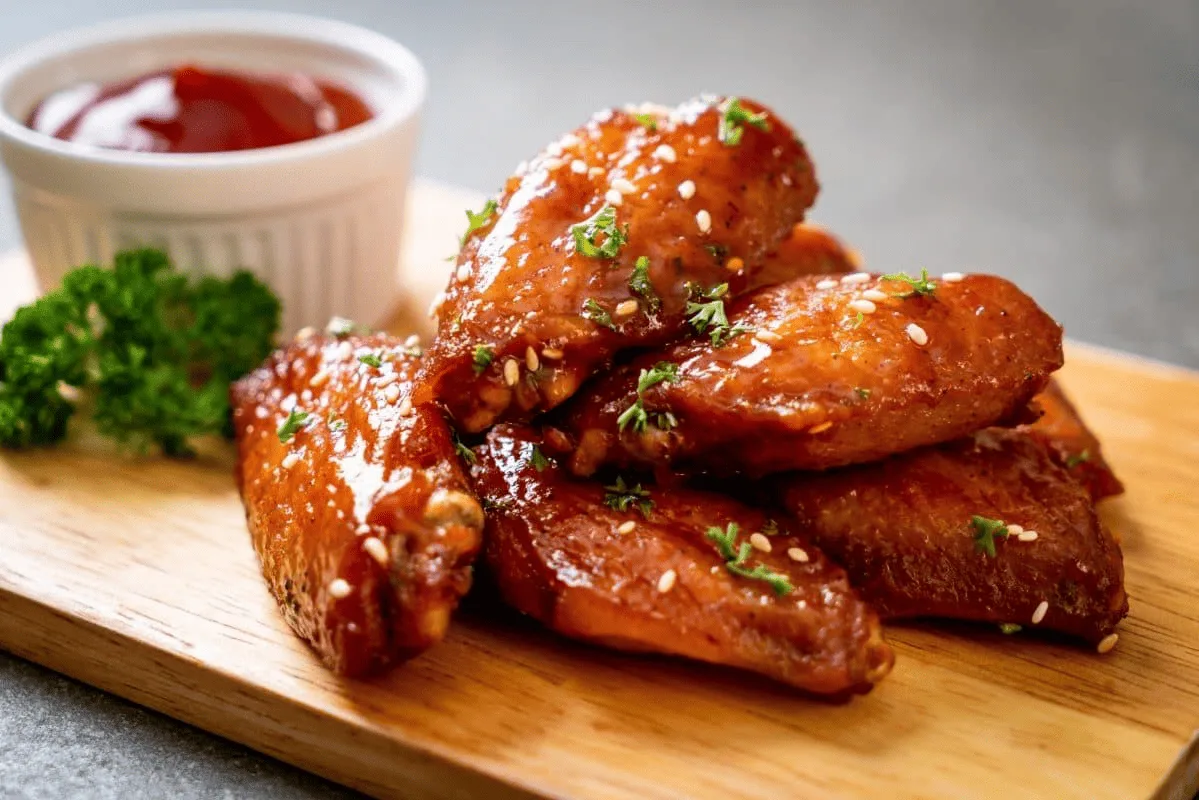 Крылышки BBQ — сочные крылышки в дымном соусе BBQ